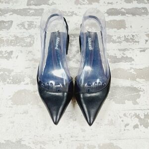 NEW Abound Charlatan Faux Leather Black Pointed Toe Flats E993